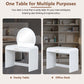 39" Makeup Vanity Table with Mirror Touch Screen Lighted Mirror