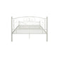 Queen Size Unique Flower Sturdy System Metal Bed Frame with Headboard and Footboard
