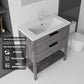 36 Inch Freestanding Bathroom Vanity with Sink and Soft-Close Drawer