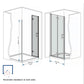 29-28"x 72" Bifold Shower Door, 1/4" Tempered Glass