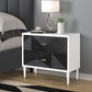 Dubni - Accent Table - White & Black