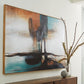Brunonia - Wall Art - Teal / Orange / Black