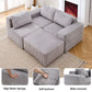 L - Shape Modern Minimalist Modular Sectional Sofa, Upholstered Cloud Couch With Deep Seats - view 13