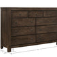 Brown 9-Drawer Dresser