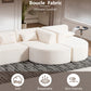 Upholstered Sofa Free Combined Sofa Couch With 2 Chaise Lounge And Five Back Pillows For Living Room - view 4