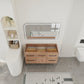 48" Freestanding Bathroom Vanity with Soft-Close Cabinet Door and 4 Drawers