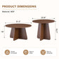 Retro-Style Nesting Coffee Table Set