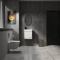 20" Wall-Mounted Bathroom Vanity with Ceramic Sink