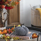 Chenille Weighted Pumpkin - Gray, Set of 3