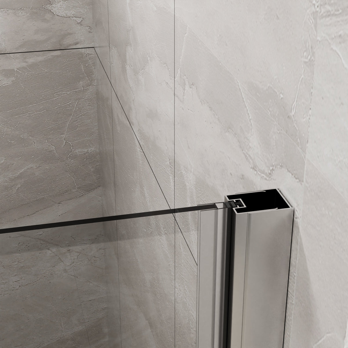 Goodyo 36"x 72" Bifold Frameless Glass Shower Door