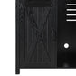 K&K 53.2" Farmhouse Fridge Cabinet with Power Outlet