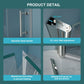 36"W x 72"H Fold Frameless Shower Door
