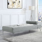 Quenti - Sofa Bed With Pillow - Gray Melange Velvet