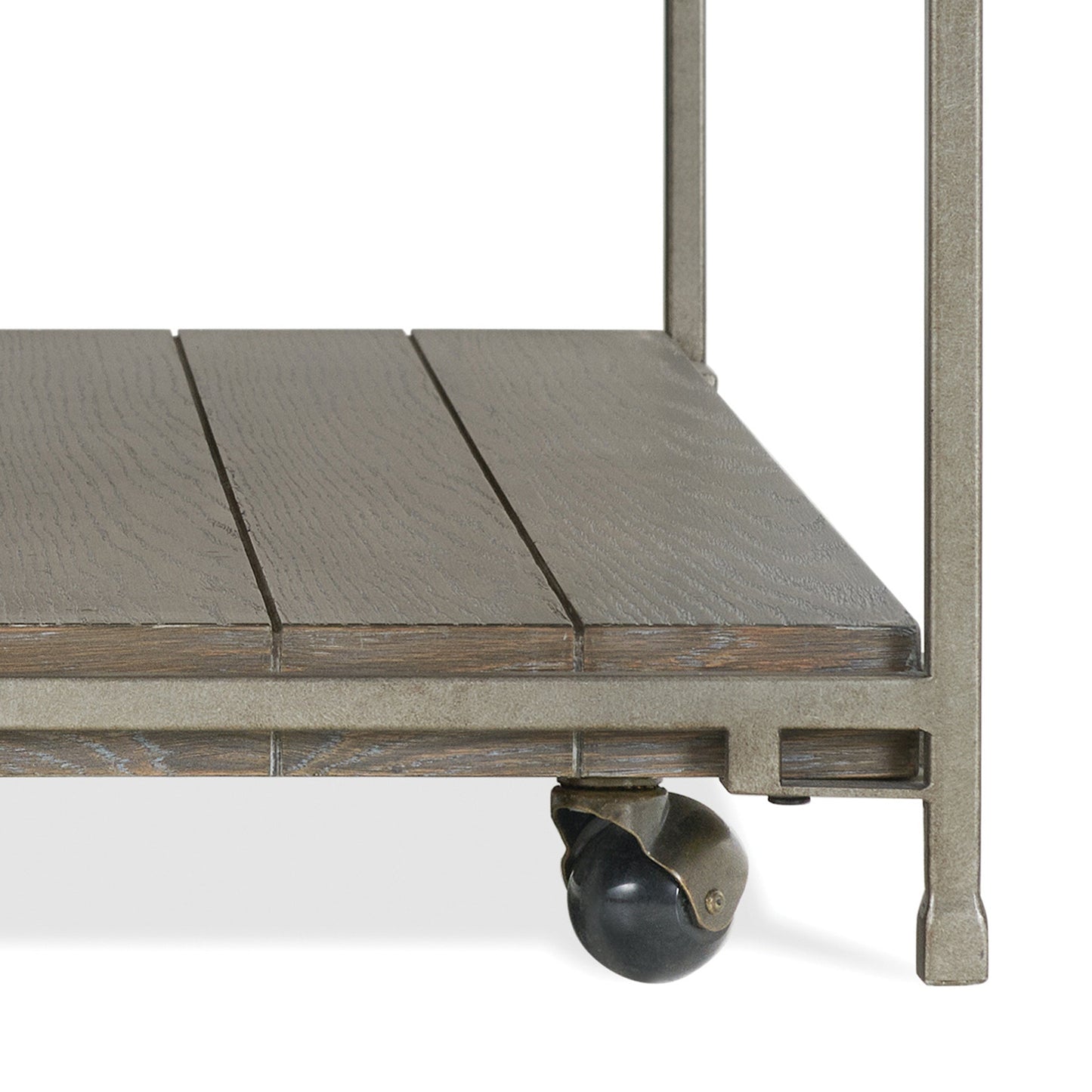 Corbeta 3-Piece Metal Frame Wood Living Room Coffee Table Set