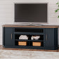 Landocken - XL TV Stand W/Fireplace Option - Brown / Blue