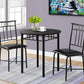 3-Piece Dining Table Set, Small, 30" Round