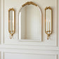 Set of 2 Bow-Top Mirrored Sconce