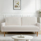 Sofa, European Style With Sleek Design, Modern & Vintage Flair, Upholstered 3 Seater Couch - view 8