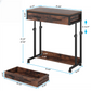 Portable Laptop Desk with Drawer & Wheels