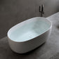 LILYA 47'' Independent Solid Surface Resin Stone Bathtub