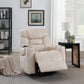 Nairi Ivory Leather Aire Power Motion Recliner