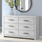 Cayboni - Six Drawer Dresser - Whitewash