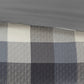 7 Piece Herringbone Comforter Set Grey Queen