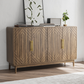 Carved 4-Door Sideboard Buffet Cabinet
