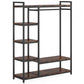 47.24" Rustic Brown Freestanding Closet Organizer