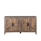 Cabinet with 4 Doors and 4 Open Shelves Freestanding Sideboard