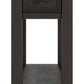 Tyler Creek - Chair Side End Table - Black / Gray