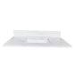 37-Inch Quartz Bathroom Vanity Top with Undermount Sink