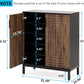 31.5 Inches Brown & Black Shoe Cabinet