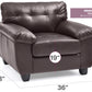 Contemporary Padded Chair In Cappuccino