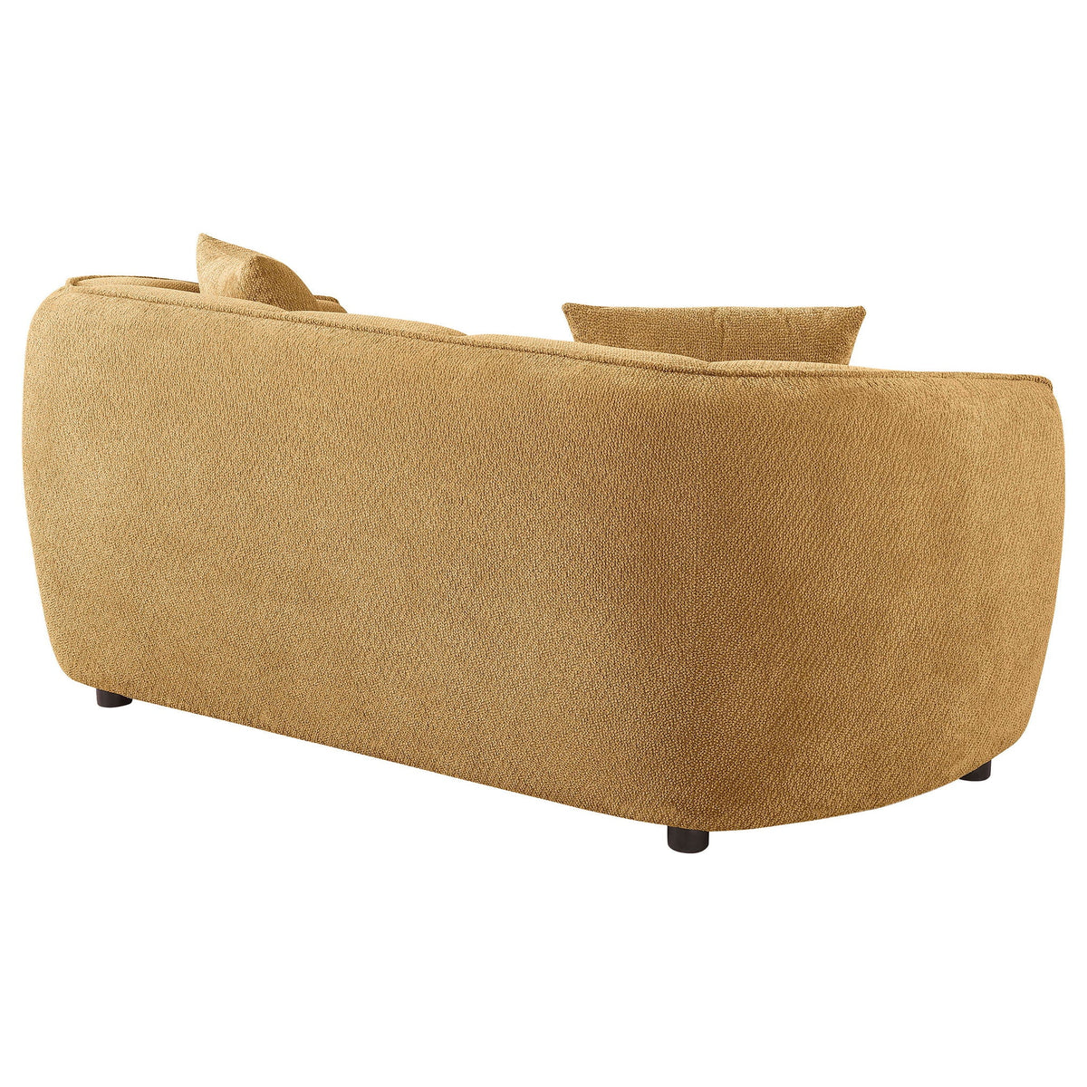 Aleisha Fabric Upholstered Loveseat Mustard Yellow - view 4