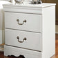 Anarasia - Two Drawer Night Stand - White