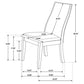 Chocolate Dining Chair Set