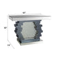 Nysa - 47" X 14" Console Table - Mirrored & Faux Crystals
