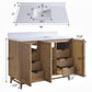 48'' Freestanding Single Sink Light Coffee Bathroom Vanity