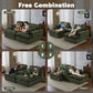 Double Chaise Lounge Chair, Oversized Upholstered Sleeper Cloud Couch - view 22
