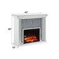 Noralie - 40" Fireplace - Mirrored & Faux Diamonds