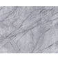 Satinka - Dining Table - Light Gray Printed Faux Marble Top & Mirrored Silver