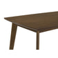 Retro Chestnut Dining Table with Angled Legs