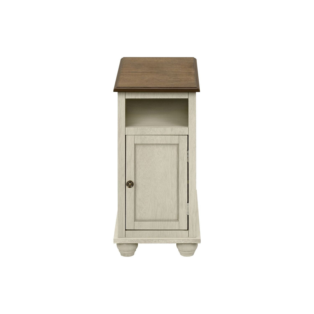 Accent End Table, Storage, Traditional - White - view 5