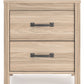 Battelle - Two Drawer Night Stand - Tan