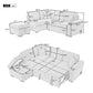 Sleeper Sofa Bed, 2 In 1 Pull Out Sofa Bed L Shape Couch With Storage Ottoman For Living Room, Bedroom Couch - view 18