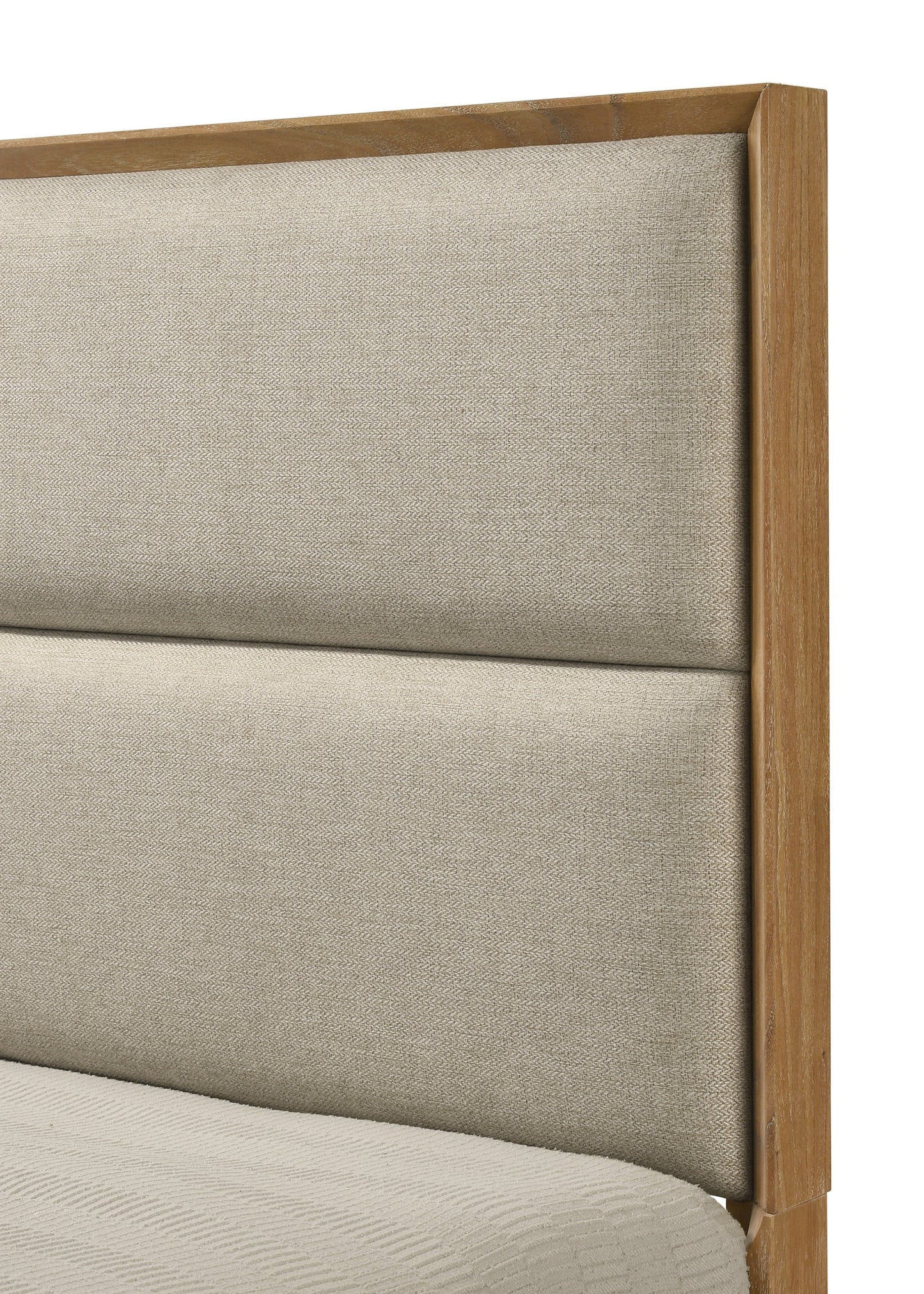 1pc King Storage Platform Bed with Upholstered Ultra-plush Headboard
