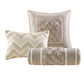 7 Piece Tufted Comforter Set Ivory Cal King
