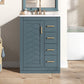 24" Bathroom Vanity with Integrated Ceramic Sink