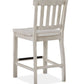 Bronwyn - Counter Chair (Set of 2) - Alabaster